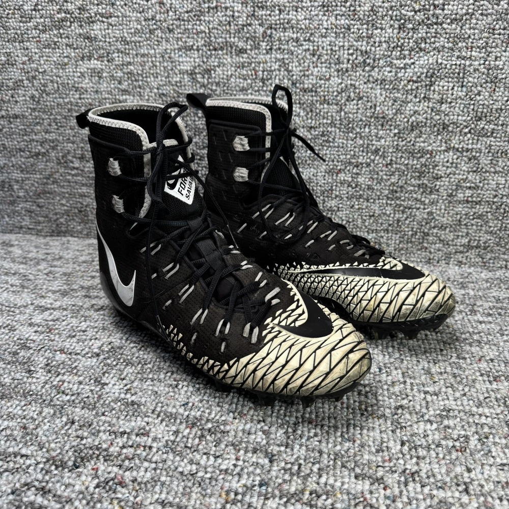 Nike Cleats Mens 12.5 Shoes Force Savage Elite TD Lace Up Black 857063-010